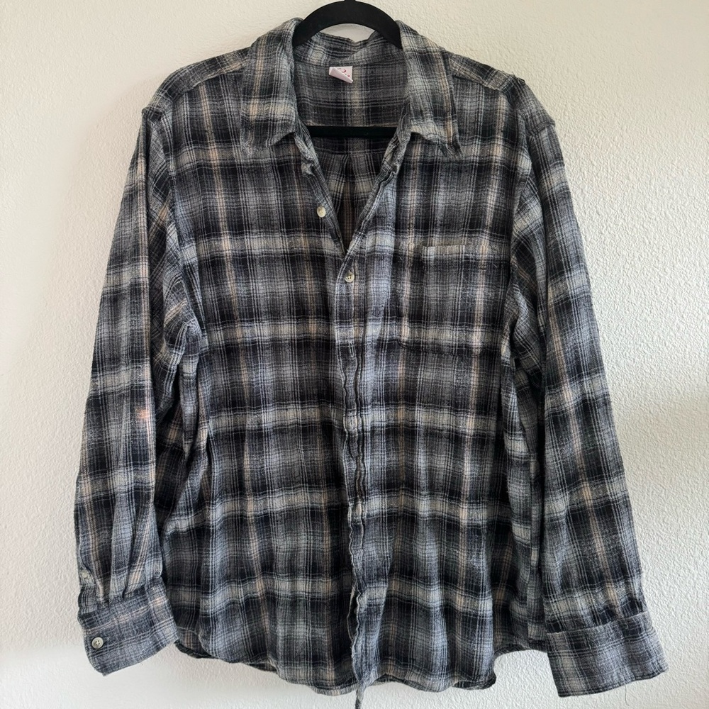 Urban Outfitters Reconstructed Vintage Distressed Flannel